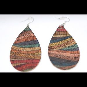 Handmade leather earrings